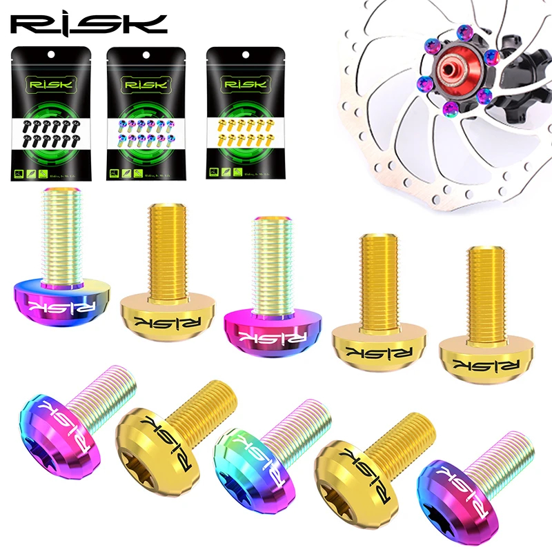 Mtb Brake Rotor - RISK 12 szt. M5X10mm Śruby do