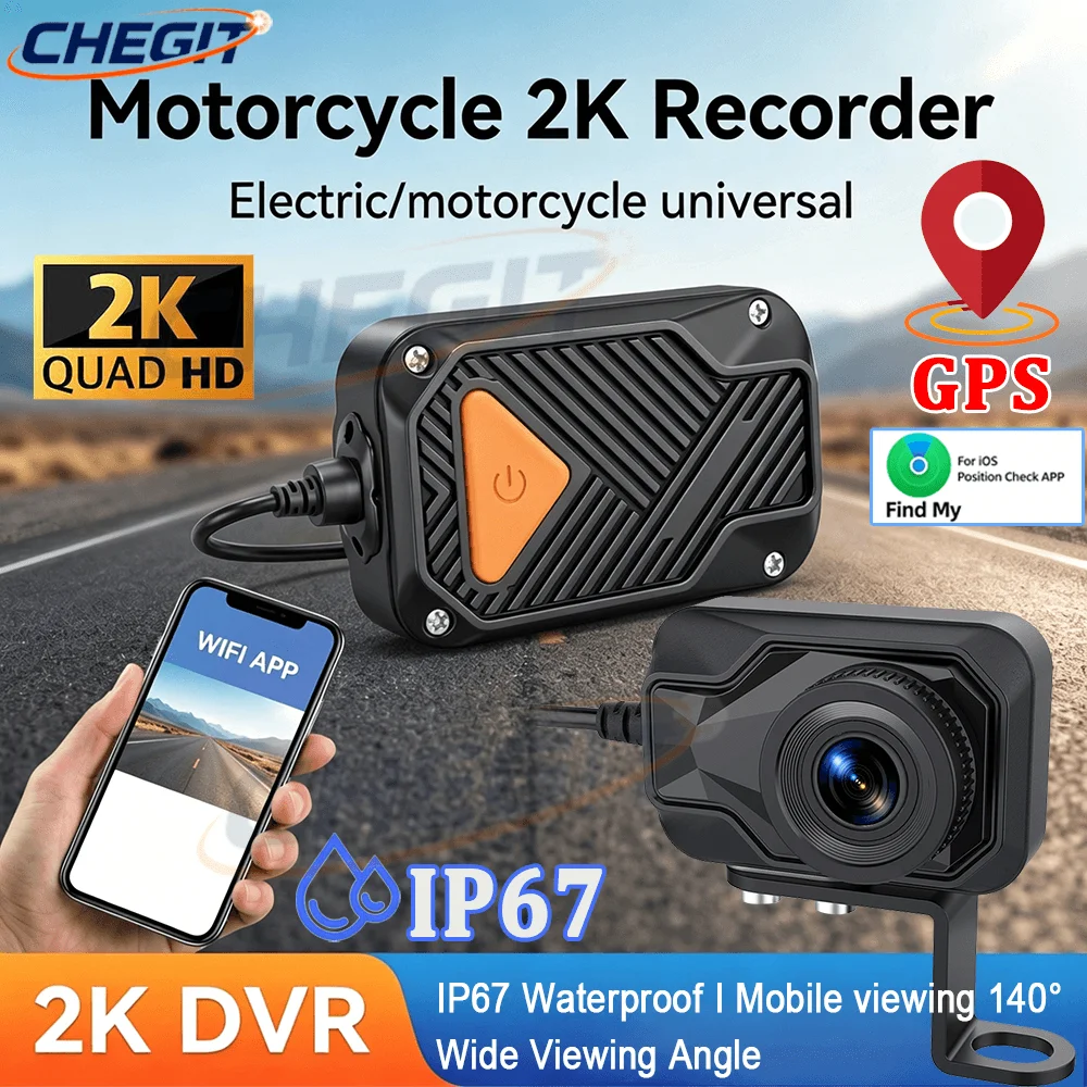 Mountain Biking Images - Kamera motocyklowa DVR 2K HD WiFi