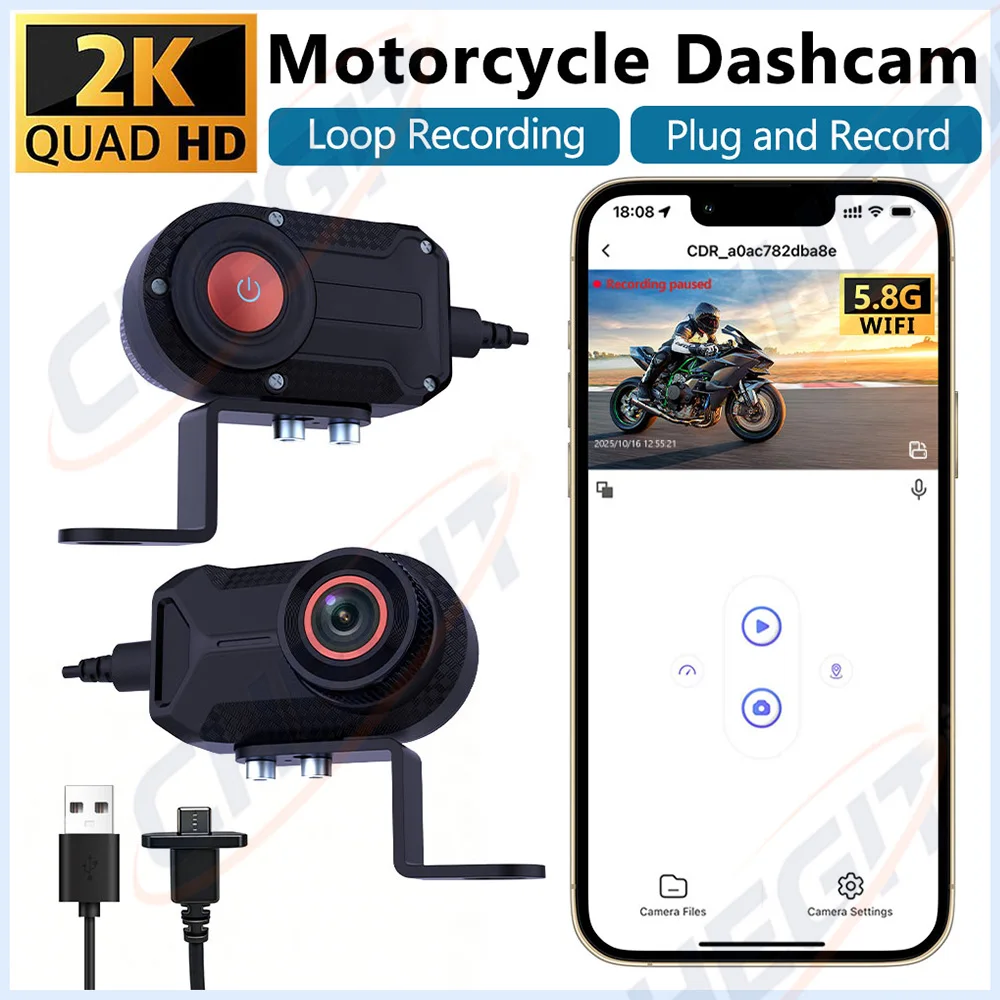 Mountain Biking Images - Kamera motocyklowa DVR 2K 30fps do