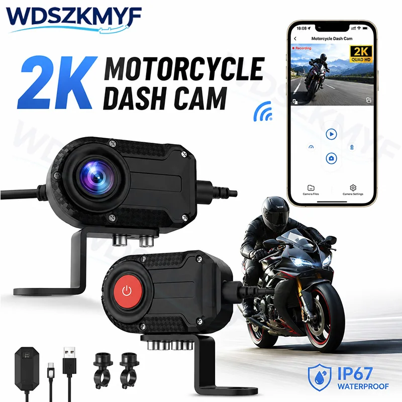 Kamera motocyklowa WiFi 2K HD, – Mountain Biking Images recenzja i cena